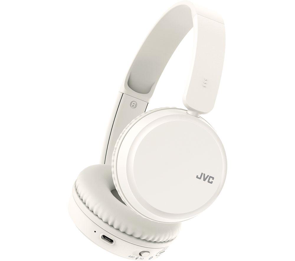 JVC HA S36W Wireless Bluetooth Headphones - White image number 3 of 7