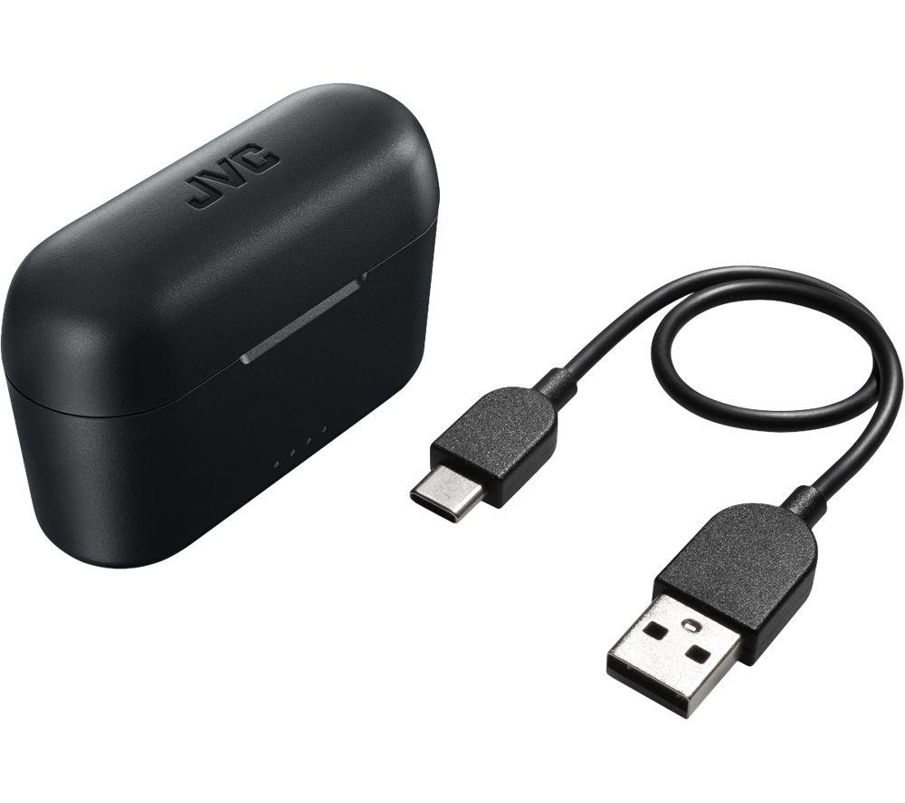 JVC HA A3T Wireless Bluetooth Earbuds - Black image number 2 of 8