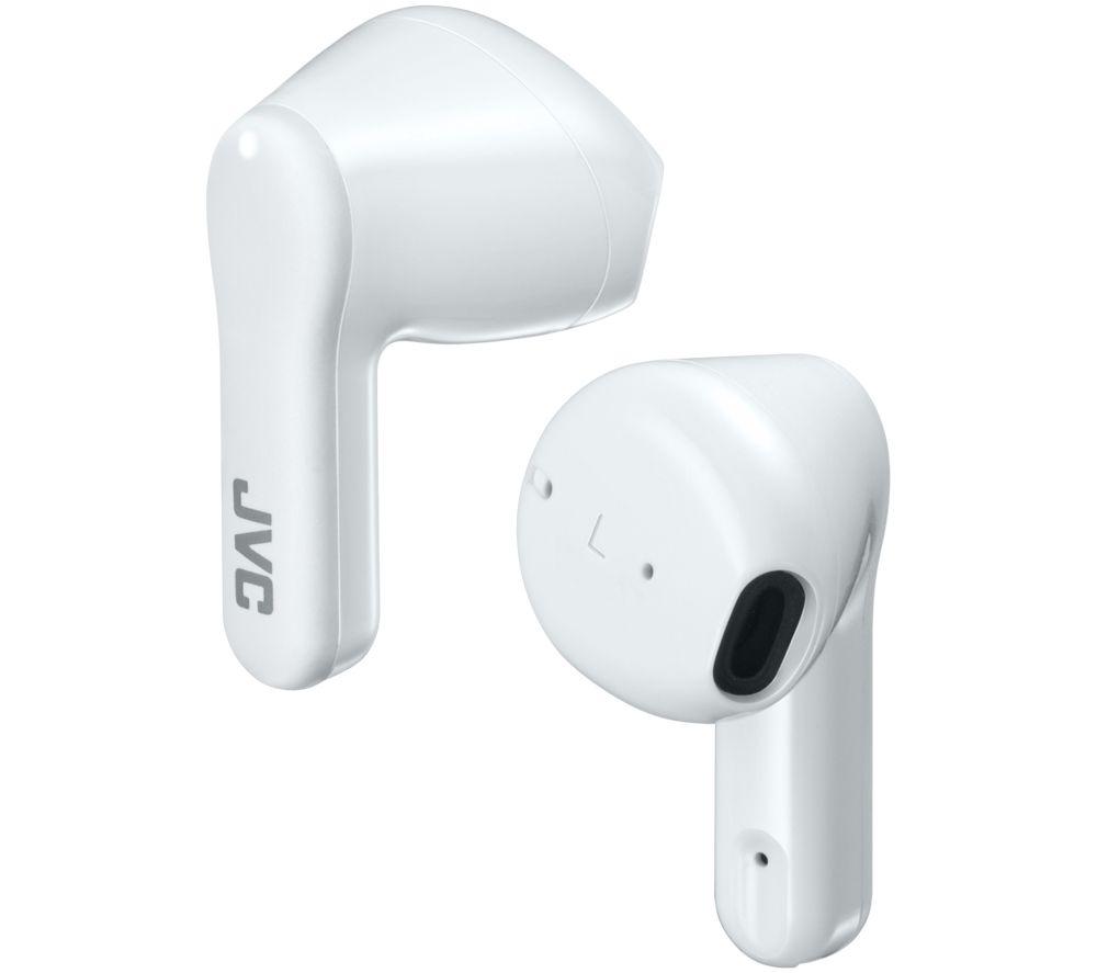 JVC HA A3T Wireless Bluetooth Earbuds - White, White