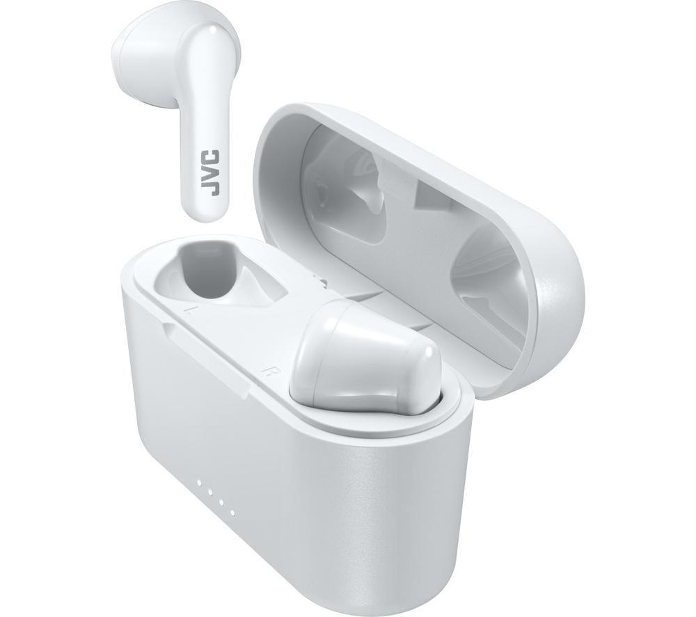 JVC HA A3T Wireless Bluetooth Earbuds - White image number 2 of 8
