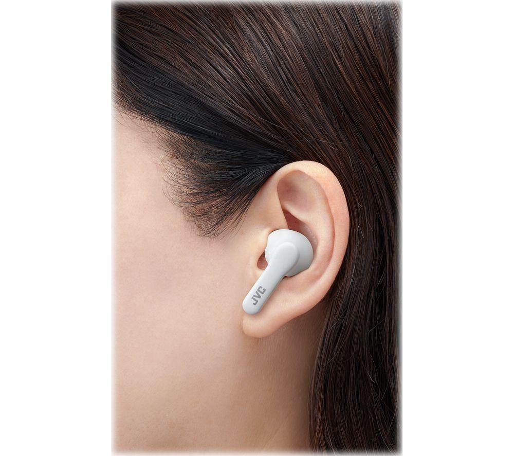 JVC HA A3T Wireless Bluetooth Earbuds - White image number 5 of 8