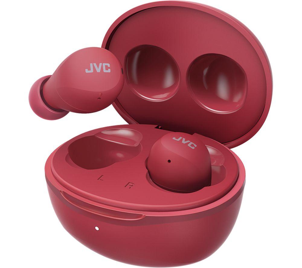 JVC HA A6T Wireless Bluetooth Earbuds - Red image number 4 of 9