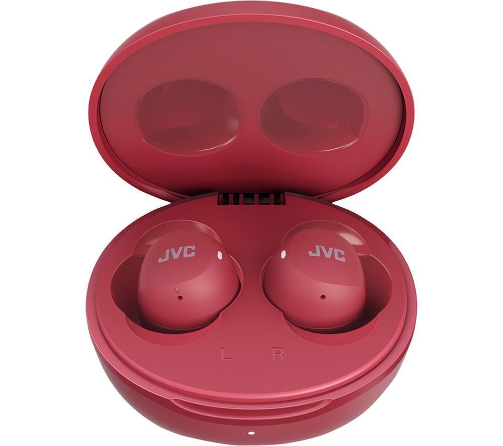 JVC HA A6T Wireless Bluetooth Earbuds - Red image number 5 of 9