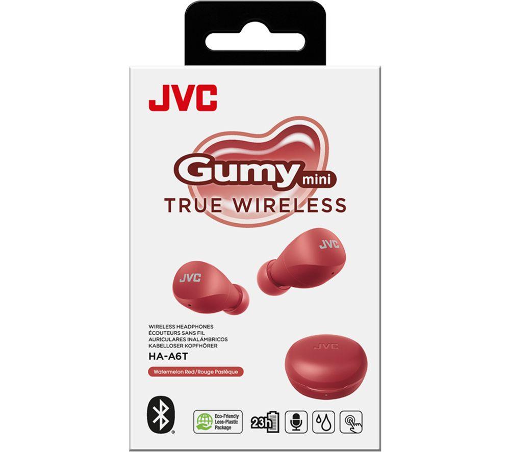 JVC HA A6T Wireless Bluetooth Earbuds - Red image number 8 of 9