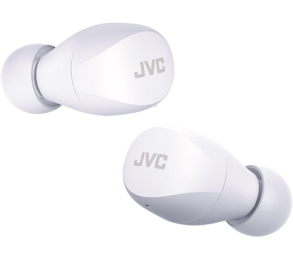 JVC HA A6T Wireless Bluetooth Earbuds - White image number 3 of 9