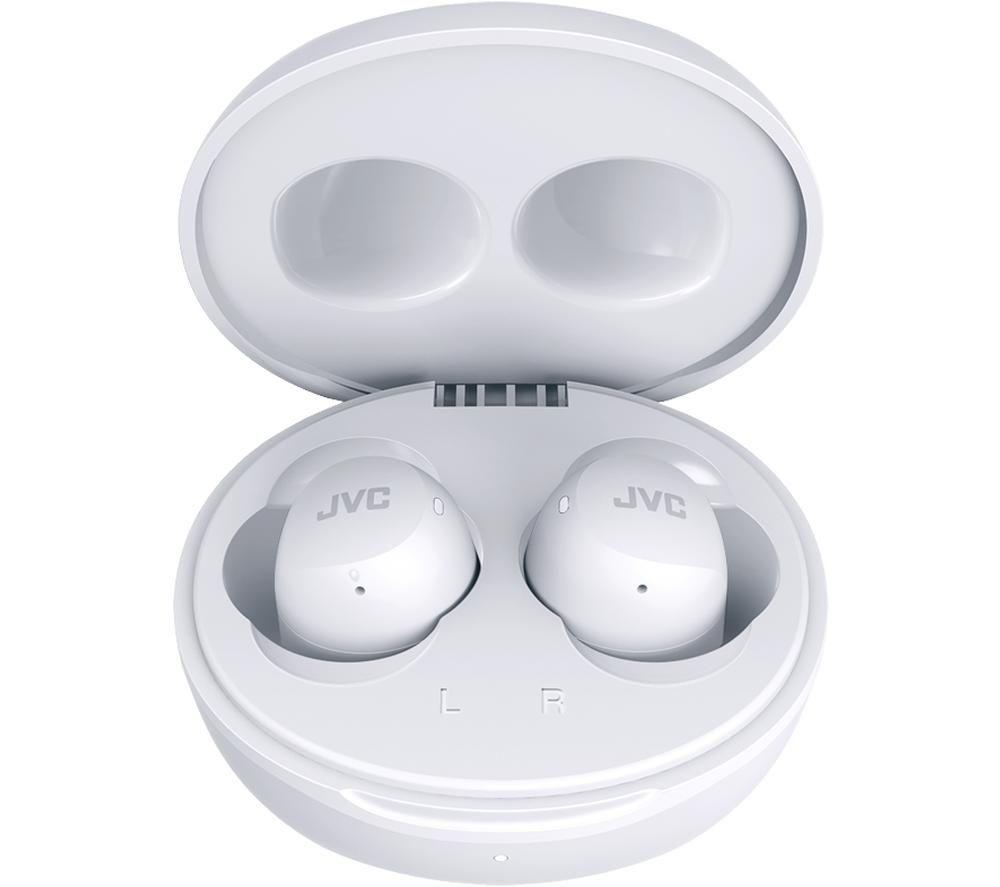 JVC HA A6T Wireless Bluetooth Earbuds - White image number 5 of 9