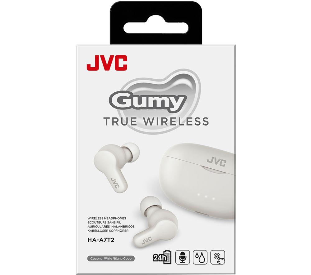 JVC HA A7T2 Wireless Bluetooth Earbuds - White image number 4 of 7