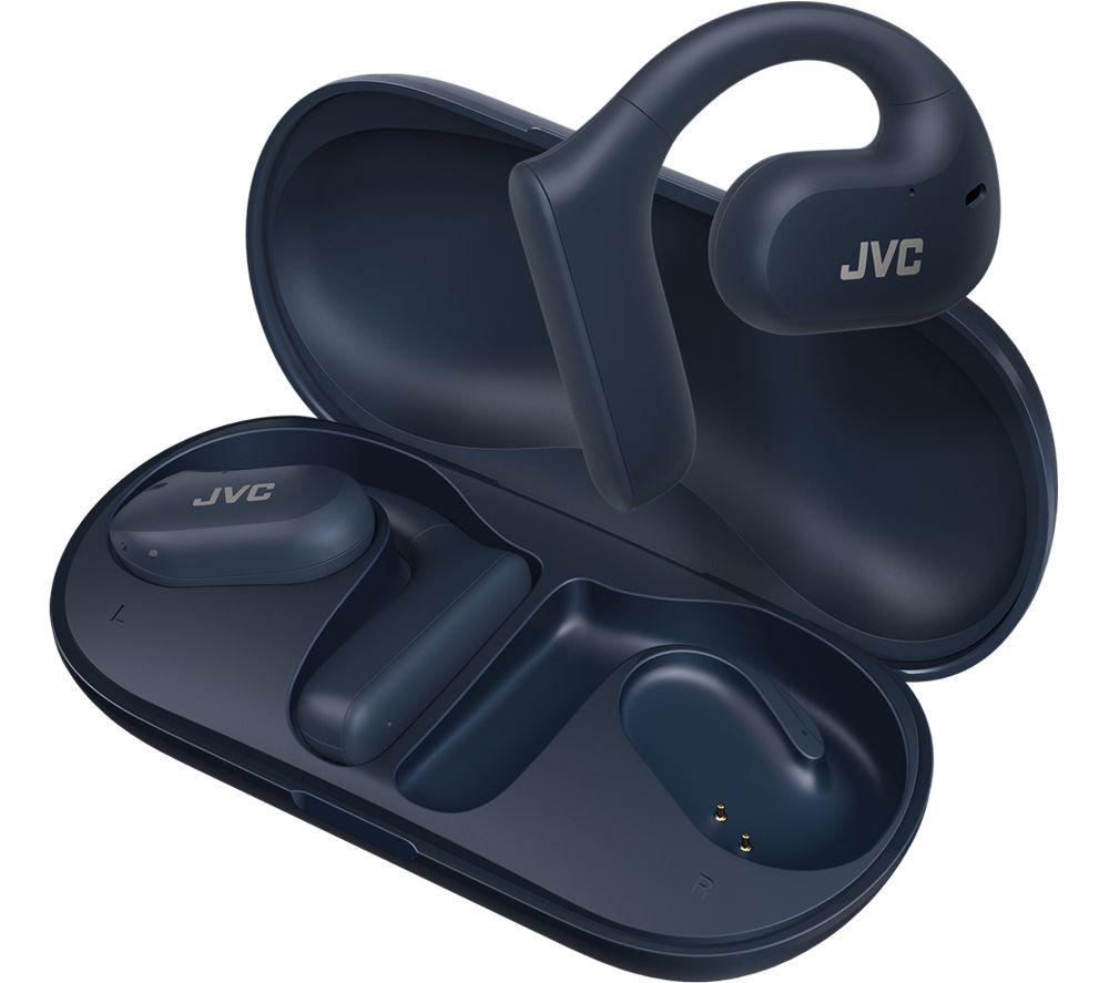 JVC Nearphones HA-NP35T Wireless Bluetooth Sports Headphones - Blue image number 4 of 7