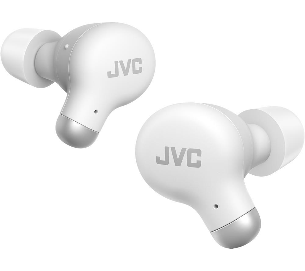 JVC Marshmallow HA-A25T Wireless Bluetooth Noise-Cancelling Earbuds - White, White
