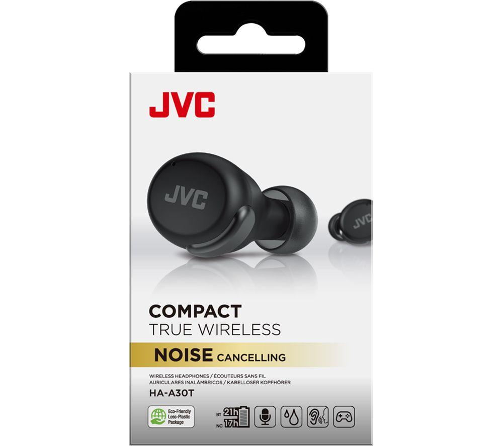 JVC HA-A30T Wireless Bluetooth Noise-Cancelling Earbuds - Black image number 8 of 9