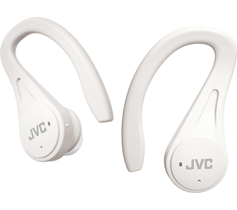 JVC HA-EC25T Wireless Bluetooth Sports Earbuds - White, White