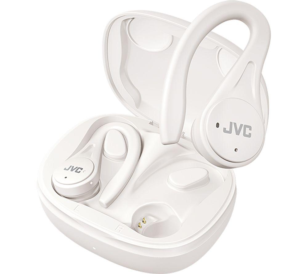 JVC HA-EC25T Wireless Bluetooth Sports Earbuds - White image number 3 of 7