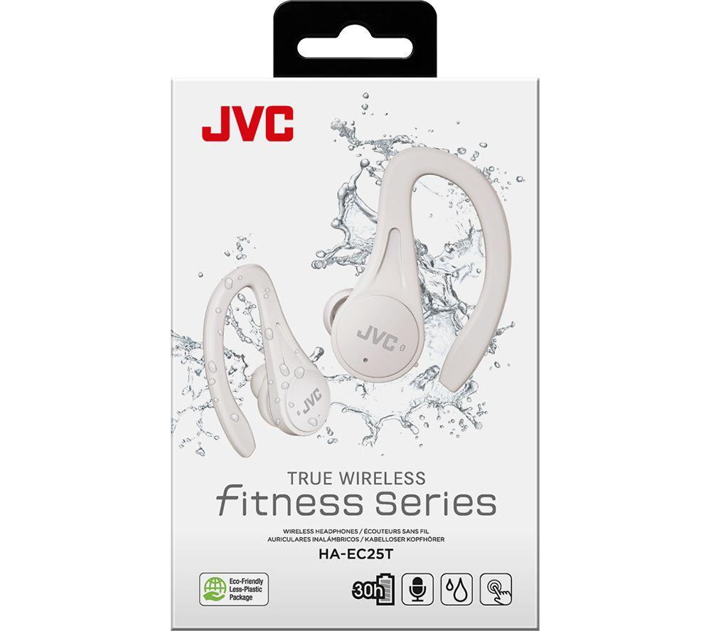 JVC HA-EC25T Wireless Bluetooth Sports Earbuds - White image number 6 of 7