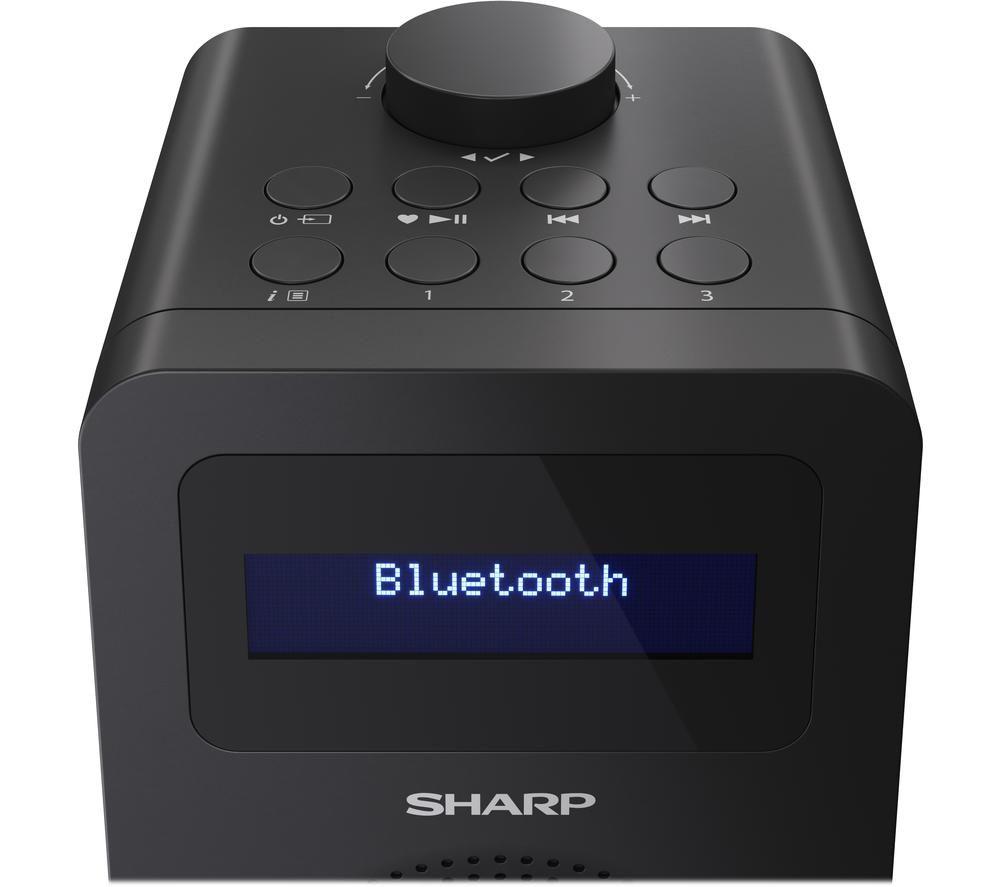 SHARP DR-430 BK DAB+/FM Bluetooth Clock Radio - Midnight Black image number 4 of 8