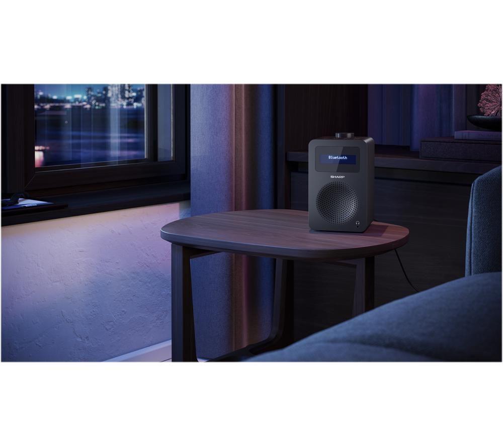 SHARP DR-430 BK DAB+/FM Bluetooth Clock Radio - Midnight Black image number 8 of 8