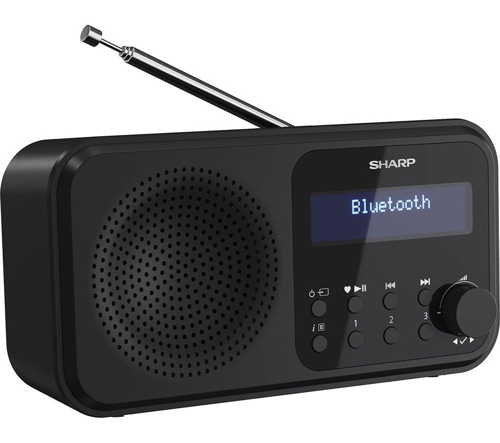 SHARP Tokyo DR-P420 Portable DAB+/FM Bluetooth Radio - Midnight Black image number 2 of 9