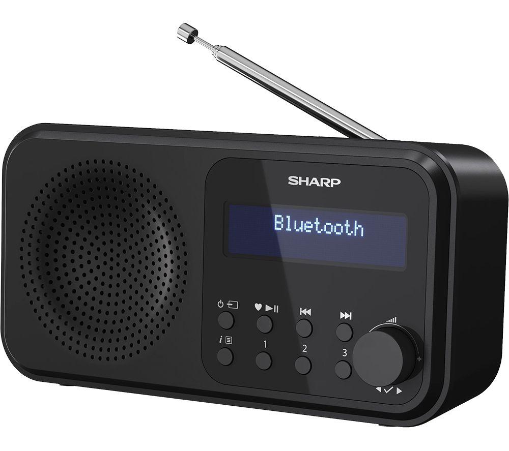SHARP Tokyo DR-P420 Portable DAB+/FM Bluetooth Radio - Midnight Black image number 3 of 9
