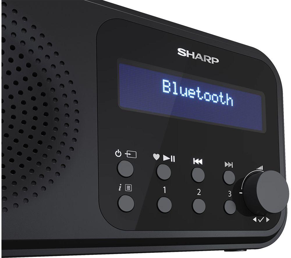 SHARP Tokyo DR-P420 Portable DAB+/FM Bluetooth Radio - Midnight Black image number 5 of 9