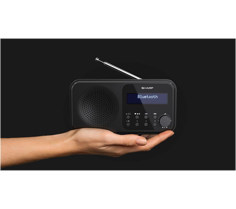 SHARP Tokyo DR-P420 Portable DAB+/FM Bluetooth Radio - Midnight Black image number 7 of 9