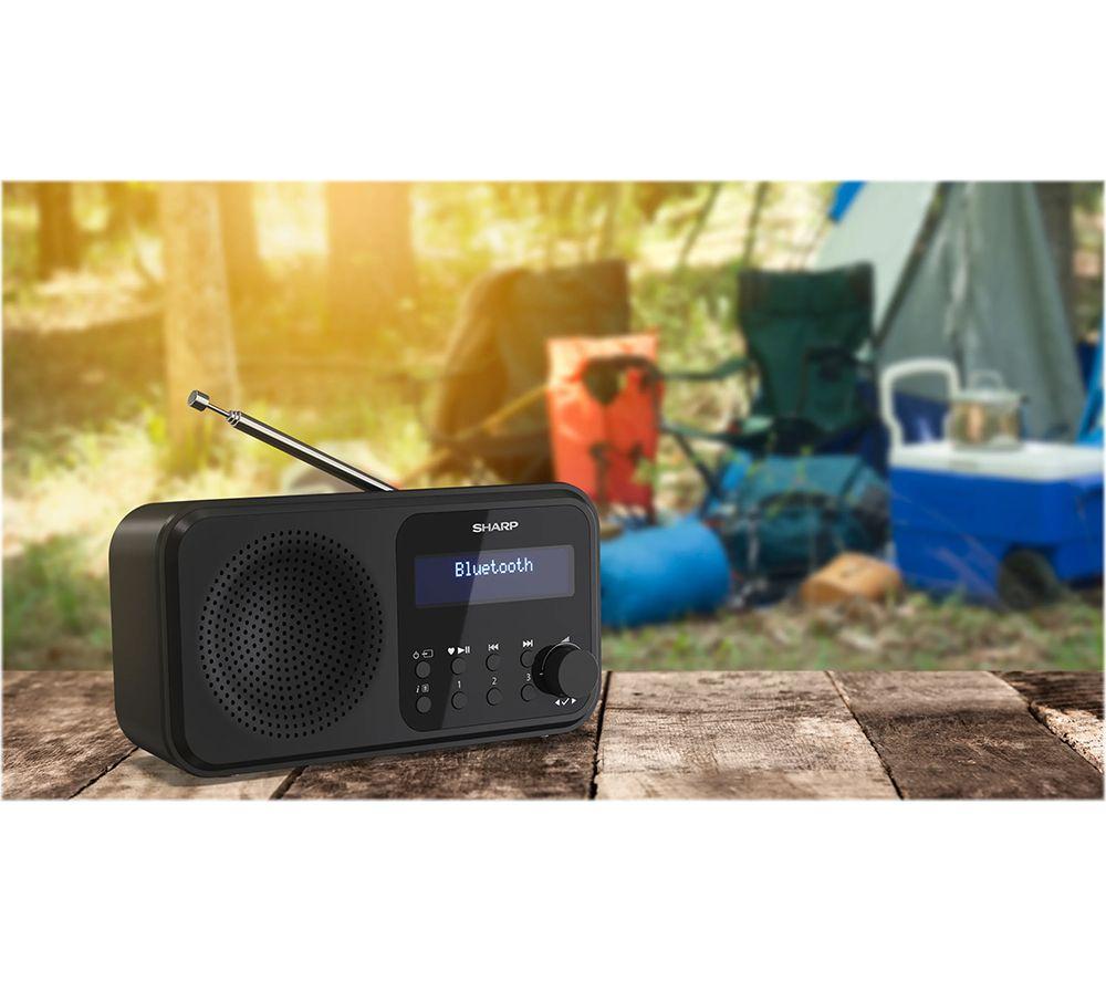 SHARP Tokyo DR-P420 Portable DAB+/FM Bluetooth Radio - Midnight Black image number 9 of 9