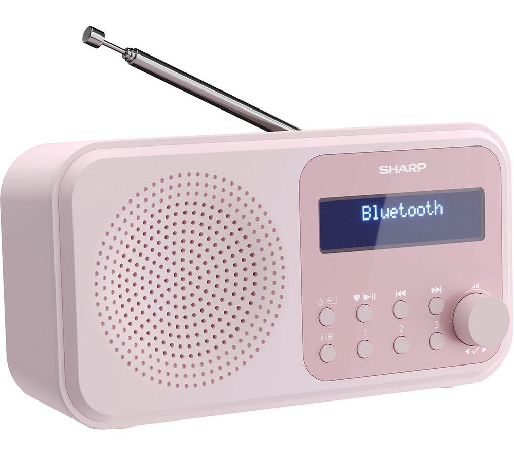 SHARP Tokyo DR-P420 Portable DAB+/FM Bluetooth Radio - Blossom Pink image number 2 of 9