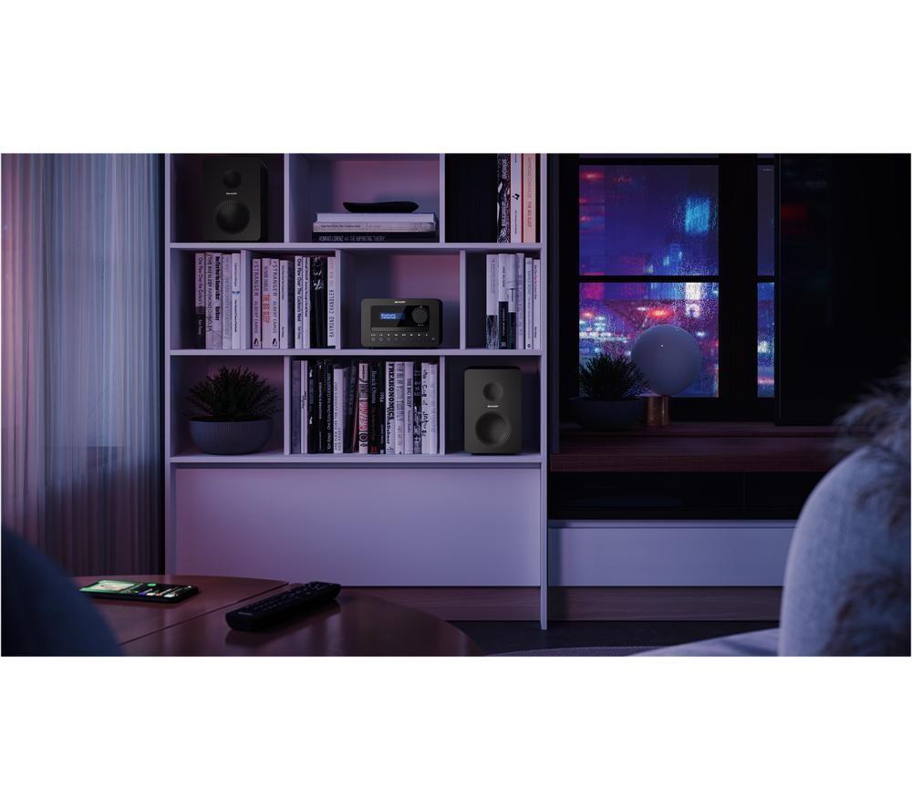 SHARP XL-B520D Tokyo Bluetooth Hi-Fi Micro System &ndash; Black image number 11 of 11