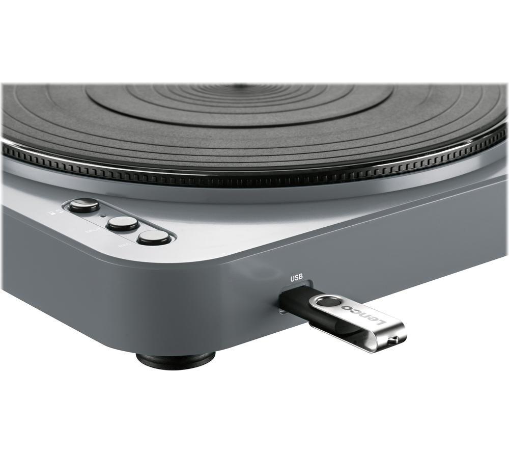 LENCO L-85 Belt Drive Turntable - Grey image number 2 of 8