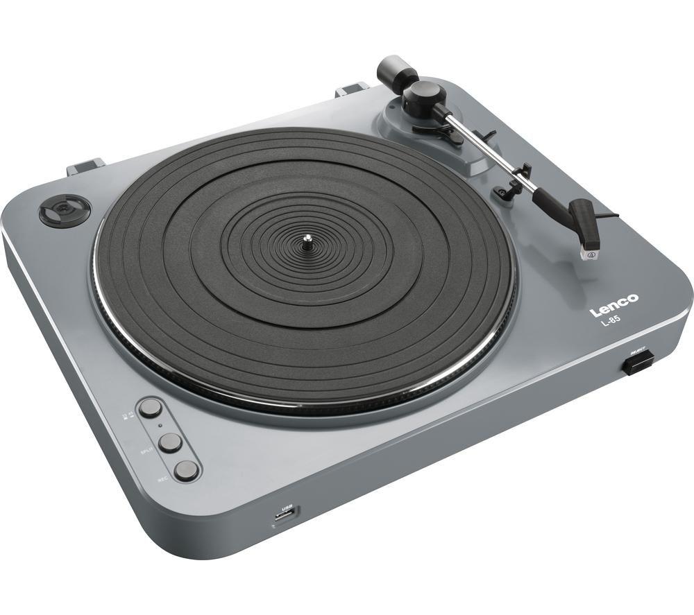 LENCO L-85 Belt Drive Turntable - Grey image number 4 of 8
