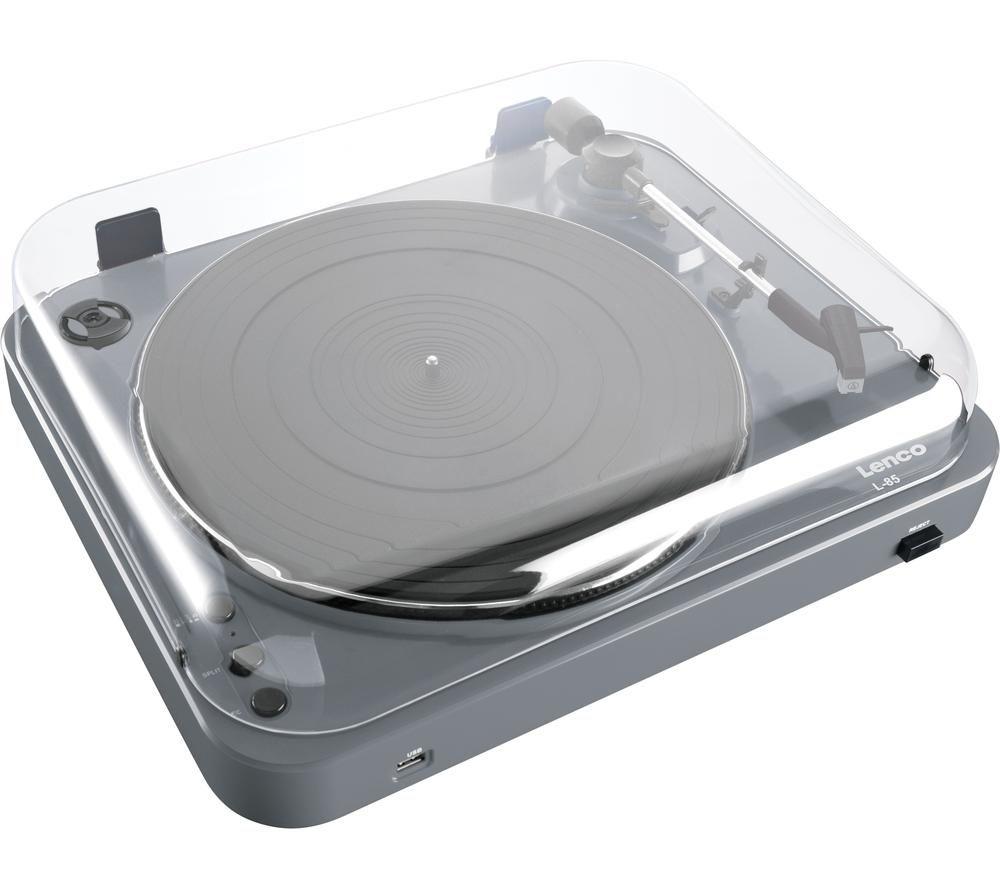 LENCO L-85 Belt Drive Turntable - Grey image number 5 of 8