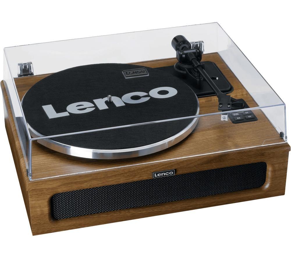 LENCO LS-410WA Belt Drive Bluetooth Turntable - Wood image number 3 of 12