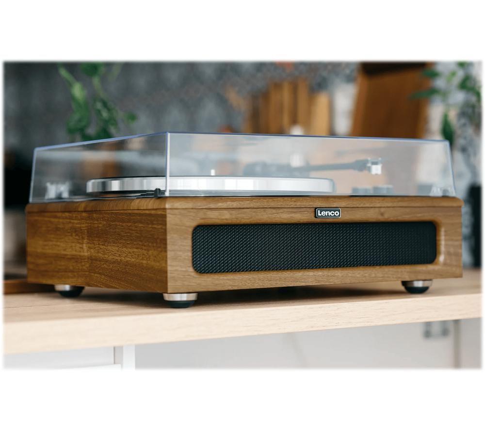 LENCO LS-410WA Belt Drive Bluetooth Turntable - Wood image number 10 of 12