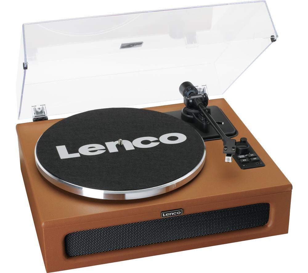 LENCO LS-430 Belt Drive Bluetooth Turntable - Brown image number 2 of 14