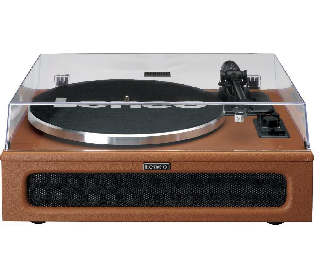 LENCO LS-430 Belt Drive Bluetooth Turntable - Brown image number 4 of 14