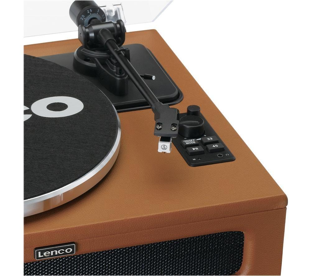 LENCO LS-430 Belt Drive Bluetooth Turntable - Brown image number 7 of 14