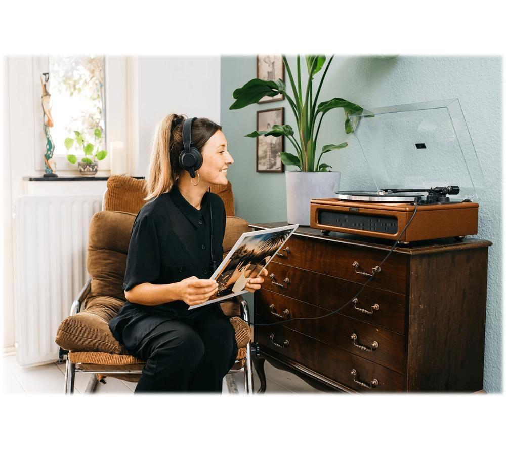 LENCO LS-430 Belt Drive Bluetooth Turntable - Brown image number 9 of 14