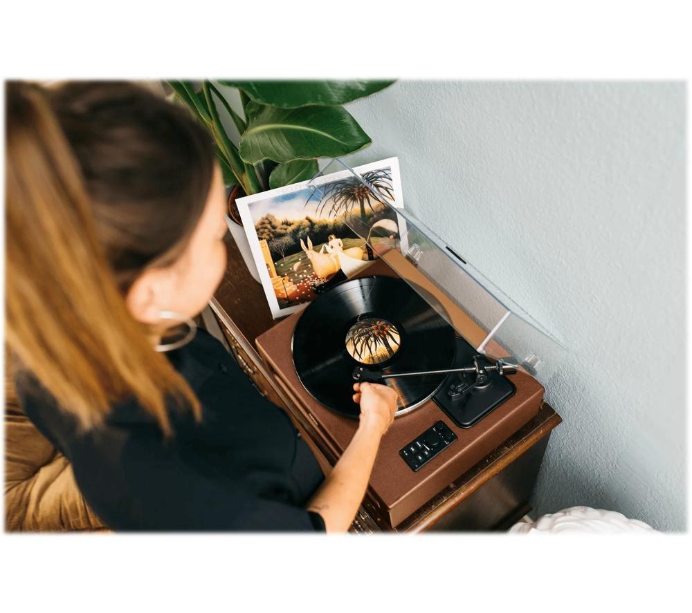 LENCO LS-430 Belt Drive Bluetooth Turntable - Brown image number 10 of 14