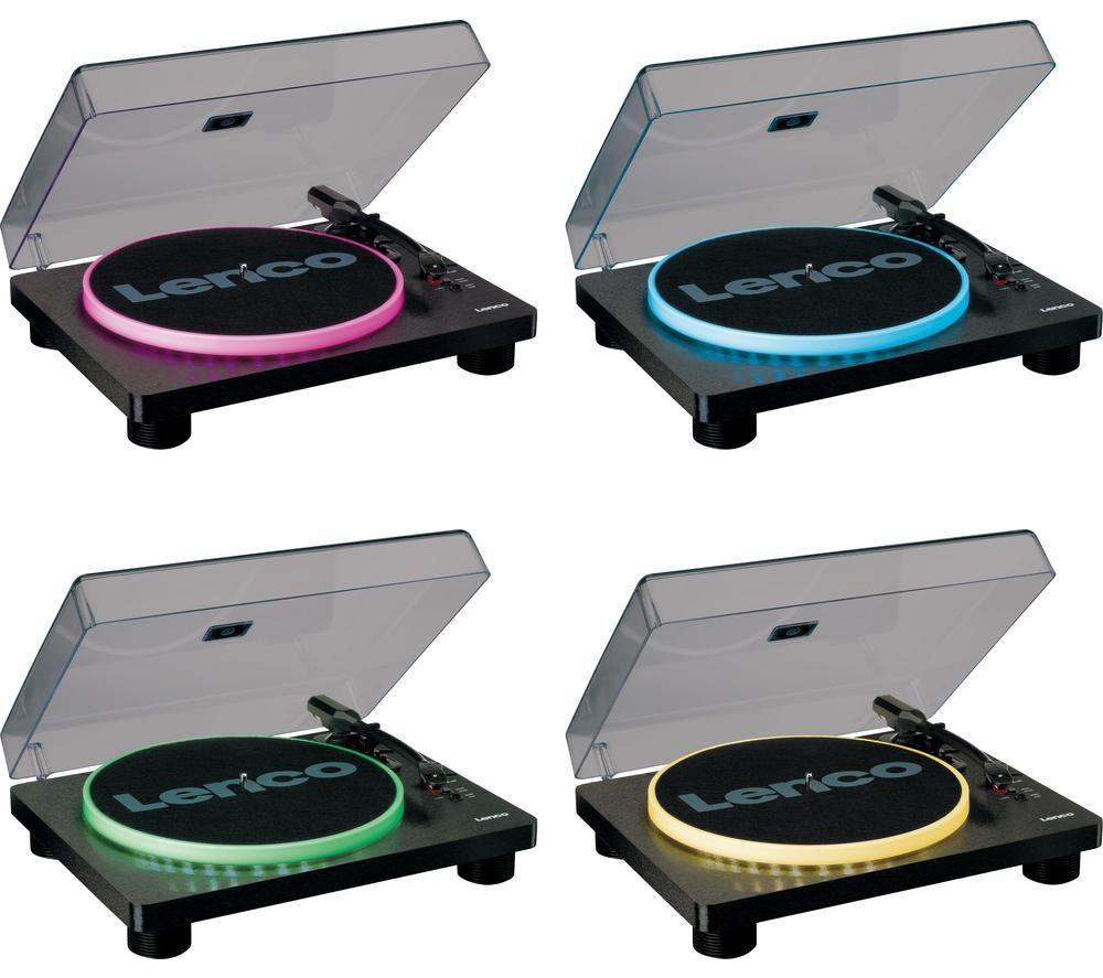 LENCO LS-50LED Belt Drive Turntable - Black image number 4 of 8