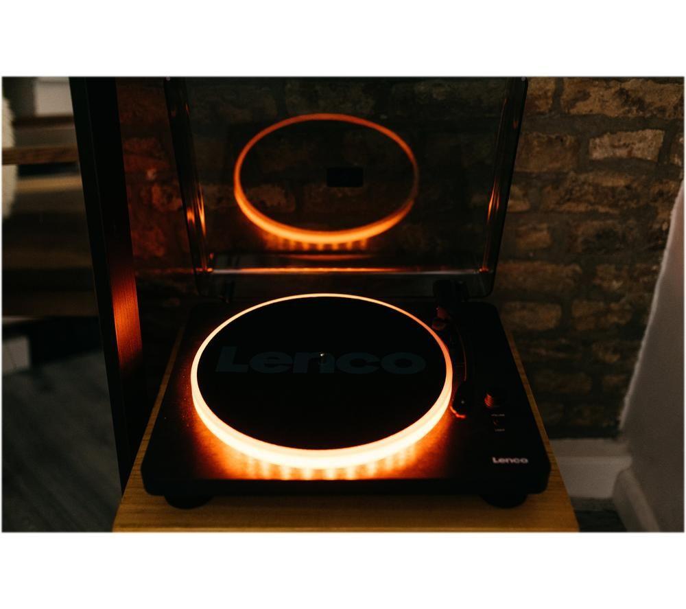 LENCO LS-50LED Belt Drive Turntable - Black image number 7 of 8