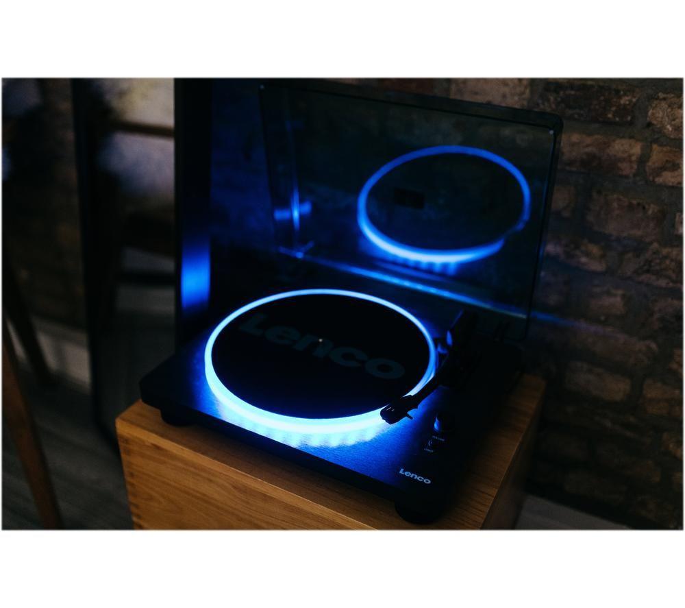 LENCO LS-50LED Belt Drive Turntable - Black image number 8 of 8