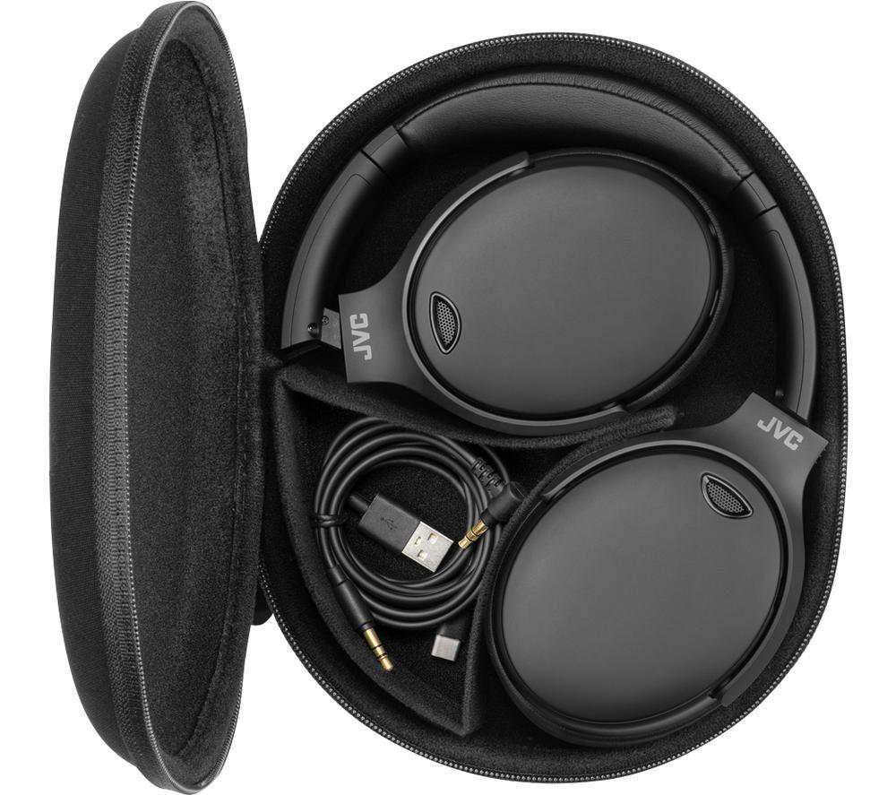 JVC HA-S100N-B-U Wireless Bluetooth Noise-Cancelling Headphones - Black image number 7 of 9