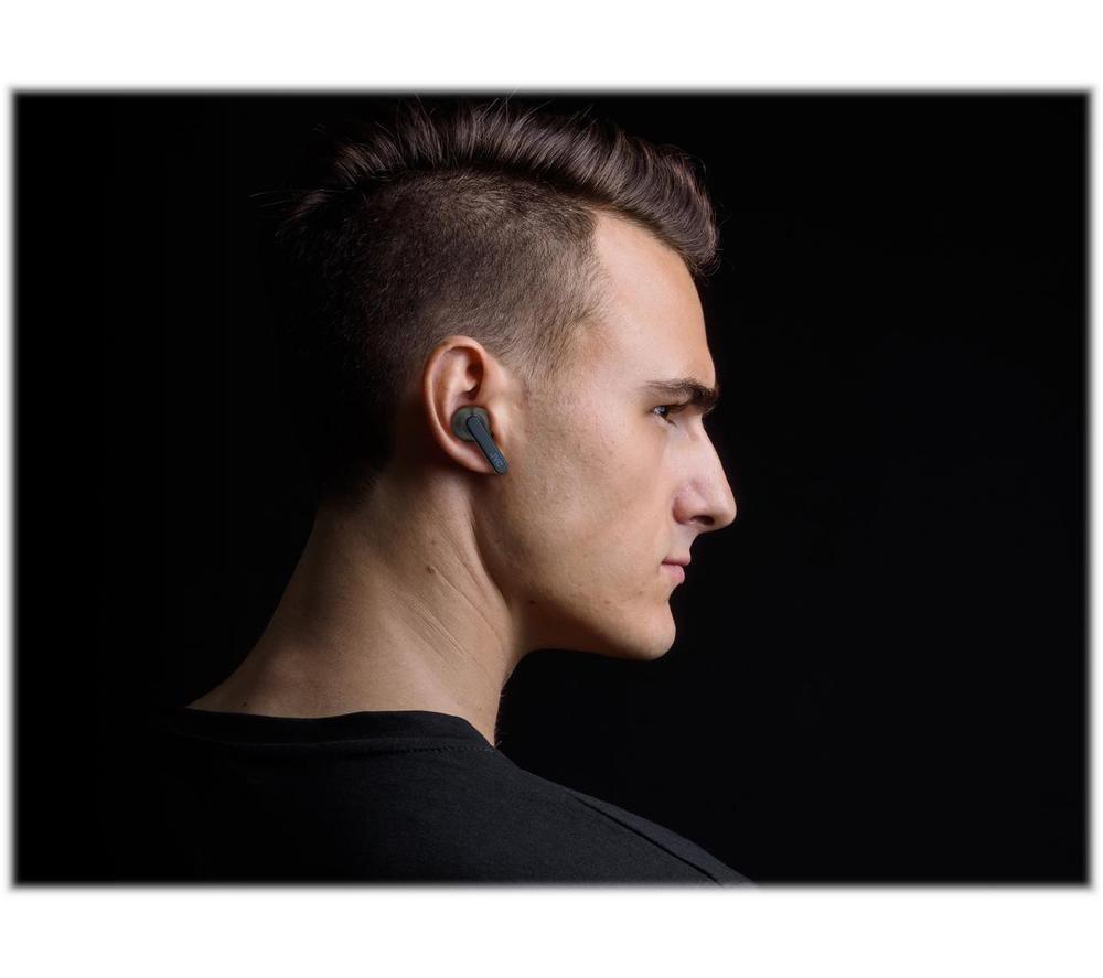 JVC HA-A9T Wireless Bluetooth Earbuds - Olive Green & Black image number 6 of 8