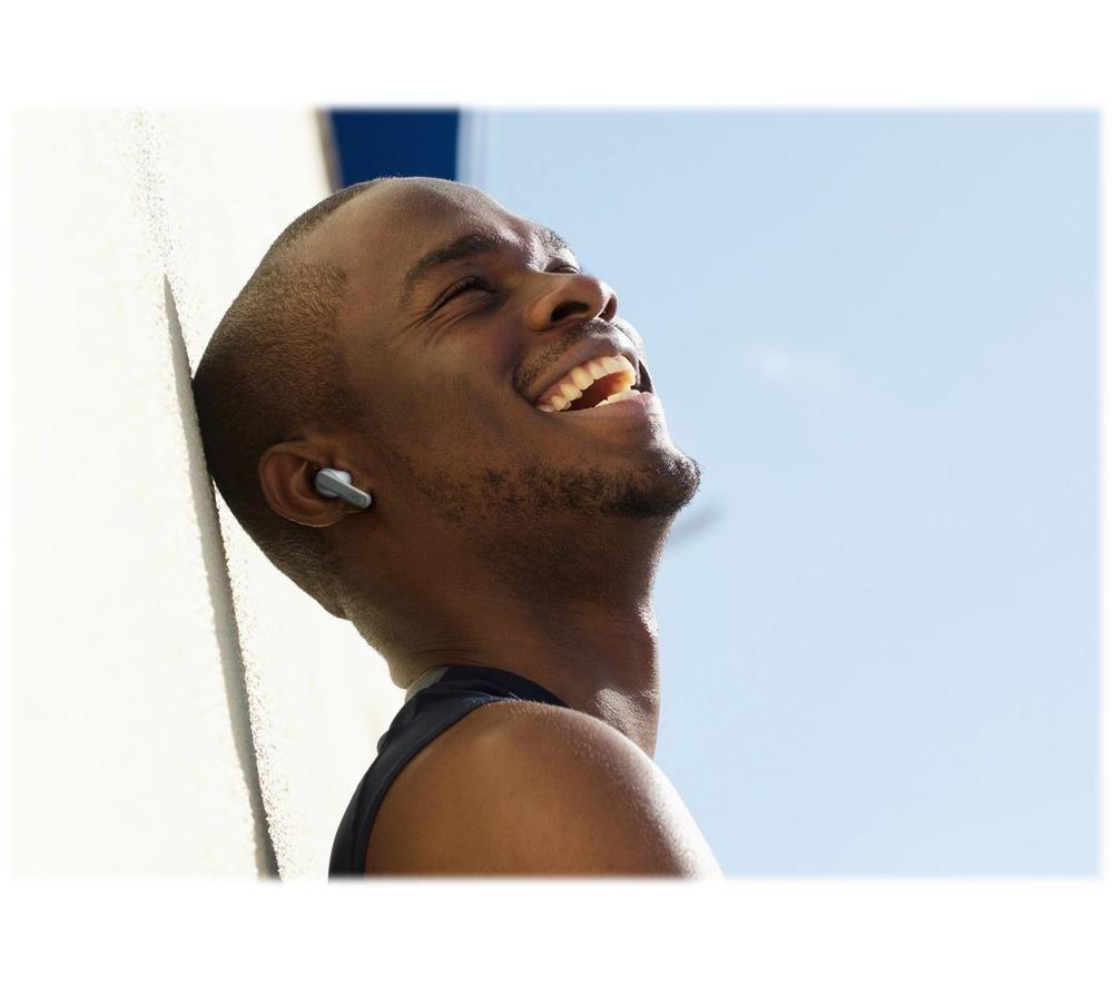 JVC HA-A9T Wireless Bluetooth Earbuds - Grey & White image number 5 of 8