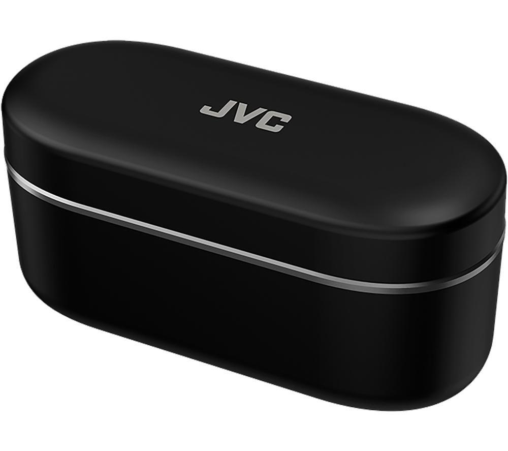JVC HA-FW1000T Wireless Bluetooth Noise-Cancelling Earbuds - Black image number 4 of 8