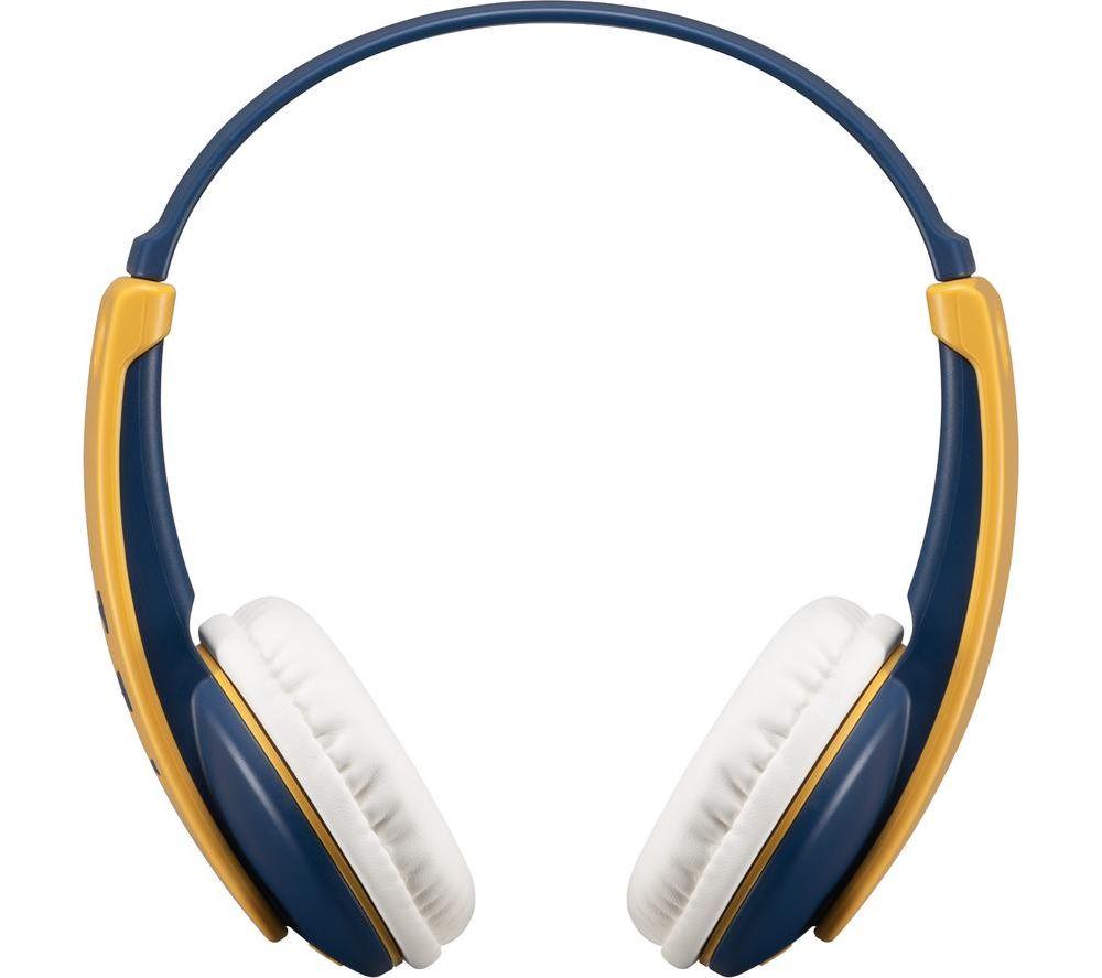 Jvc Tinyphones Ha-Kd10w Wireless Bluetooth Kids Headphones - Yellow & Blue, Blue,Yellow