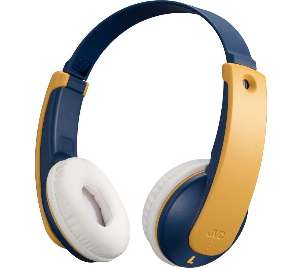 JVC TINYPHONES HA-KD10W Wireless Bluetooth Kids Headphones - Yellow & Blue
