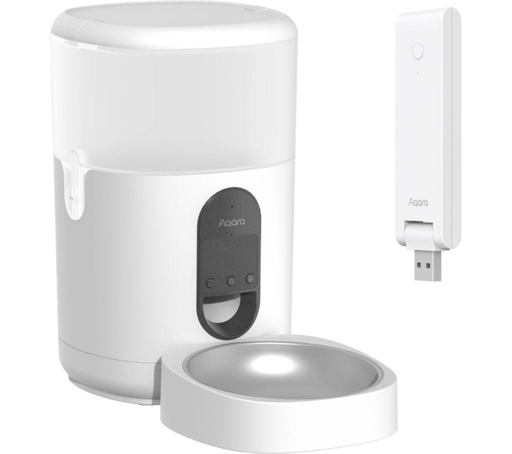 AQARA C1 Smart Pet Food Feeder with E1 Smart Hub - White, White