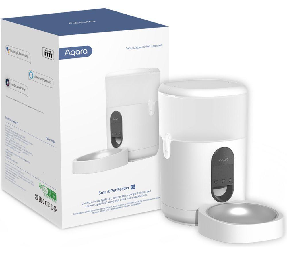AQARA C1 Smart Pet Food Feeder with G3 Camera Hub - White image number 7 of 9