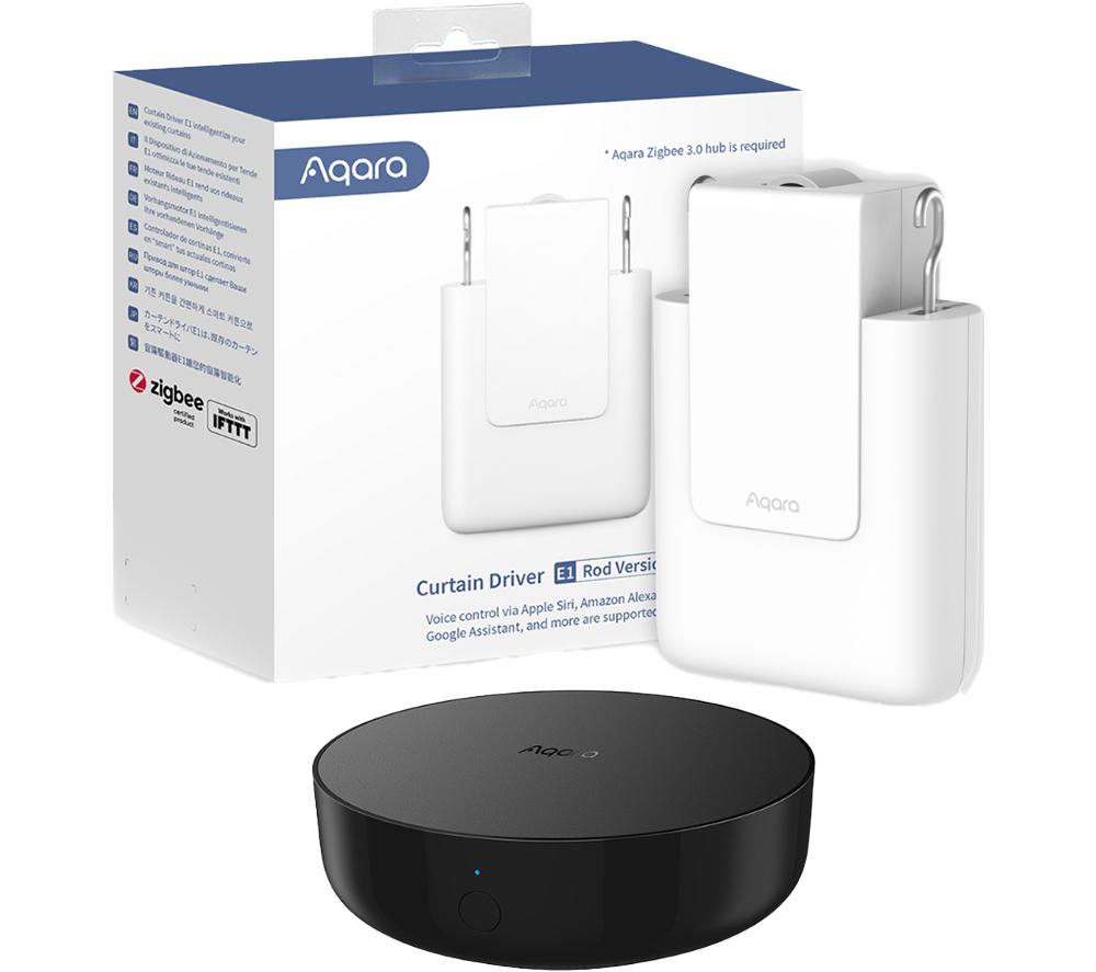 AQARA Smart Curtain Driver E1 Starter Kit with Aqara Smart Hub M2 - Rod image number 2 of 8