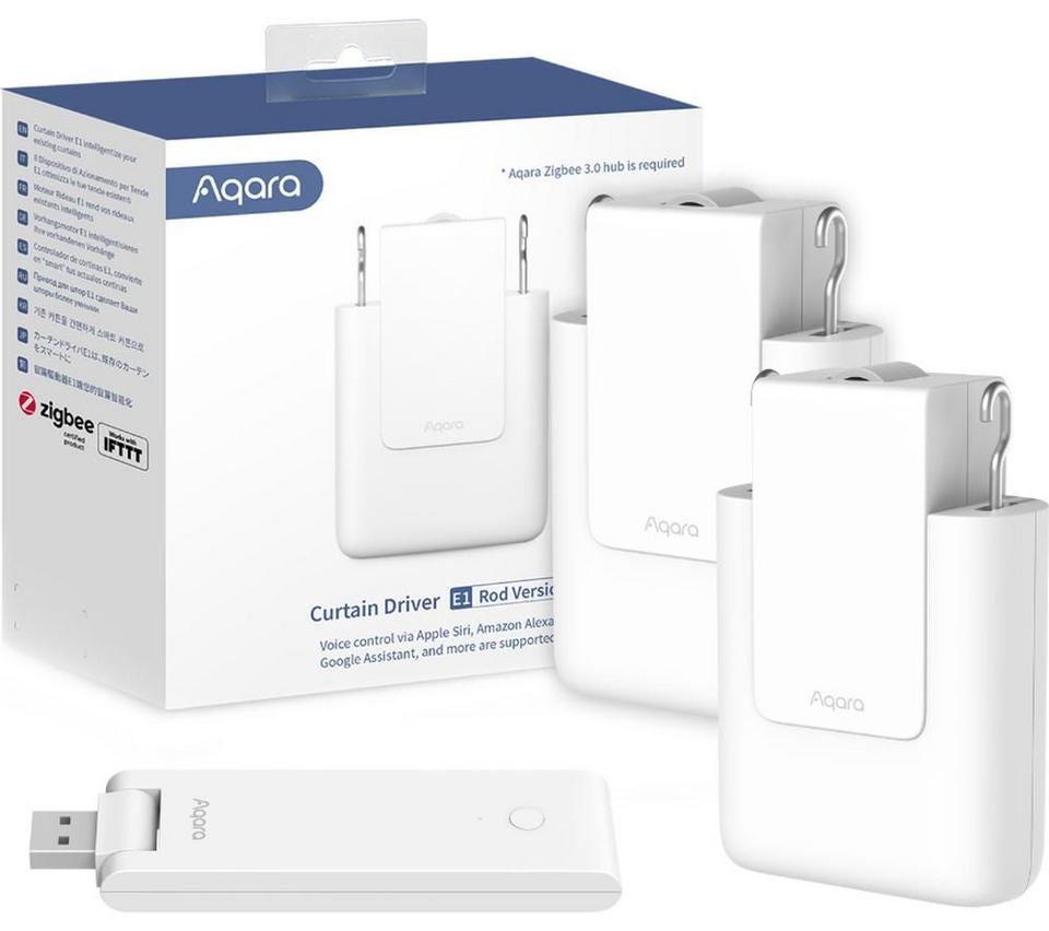 AQARA Smart Curtain Driver E1 Starter Kit - Rod, Twin Pack
