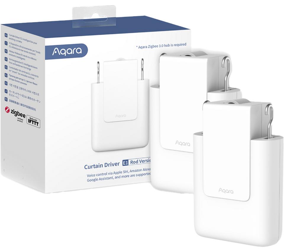 AQARA Smart Curtain Driver E1 - Rod, Twin Pack